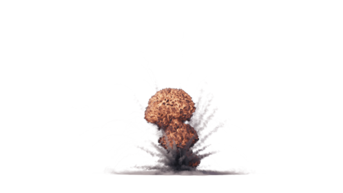 (4K) Ground Gas Explosion 3