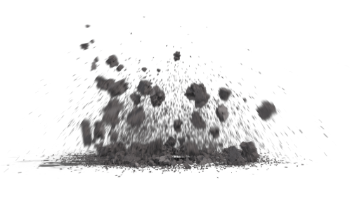 (4K) Ground Debris Explosion 2